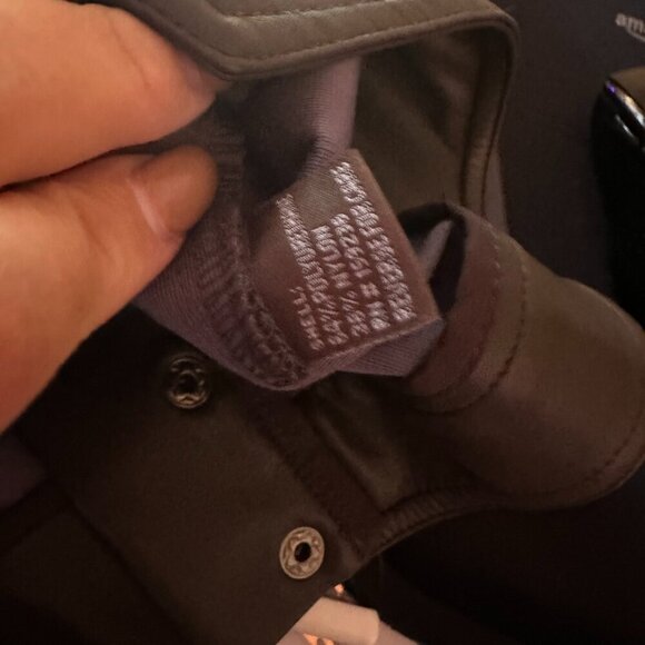 J.Mclaughlin Faux Leather Button Pant Brown size 8 - Picture 2 of 6